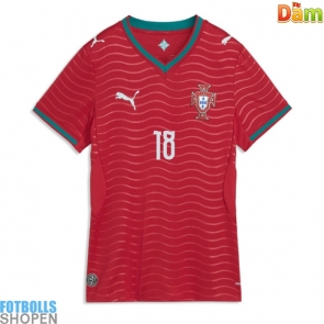 Billiga Portugal Pedro Neto #18 Hemmatröja Dam VM 2026 Kortärmad